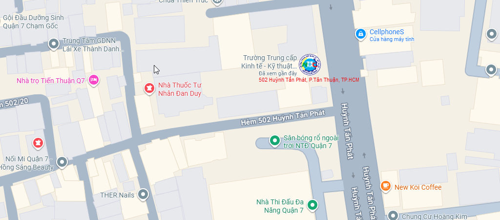 Bản đồ đến trường NHCT